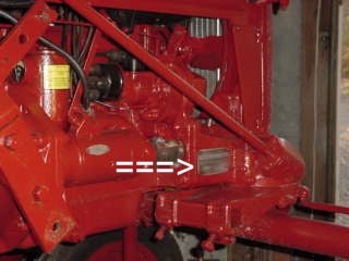 How do you identify international tractors?